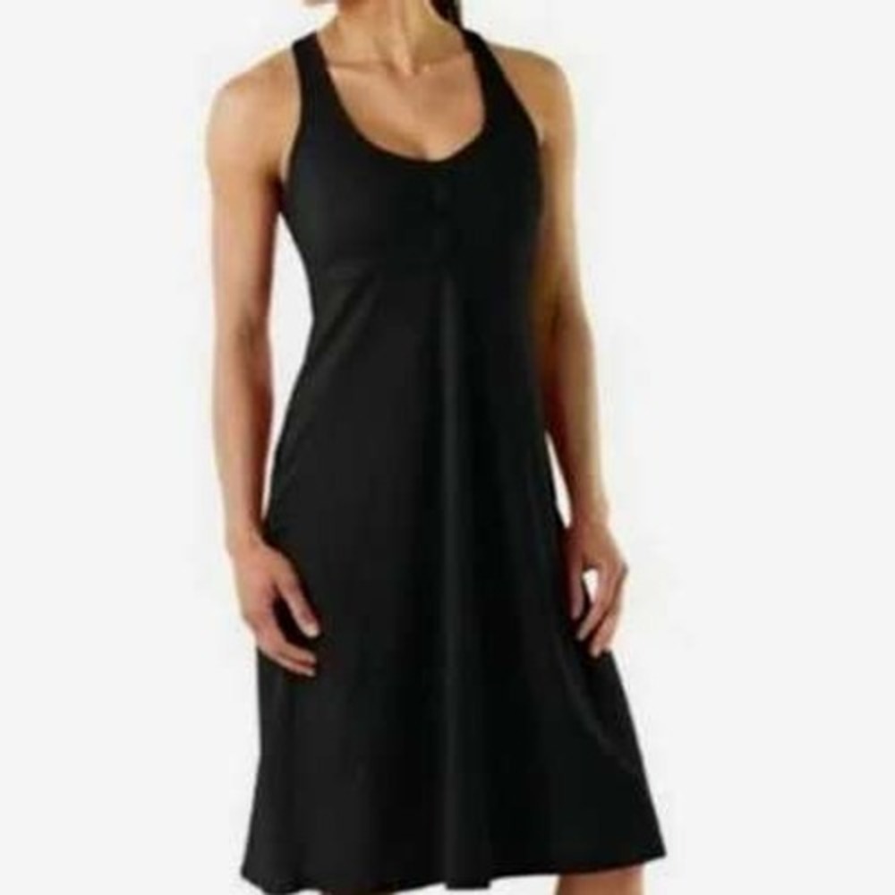 The‎ North Face Abby Racerback Knee Length Black Dress Zippy Pocket SZ M